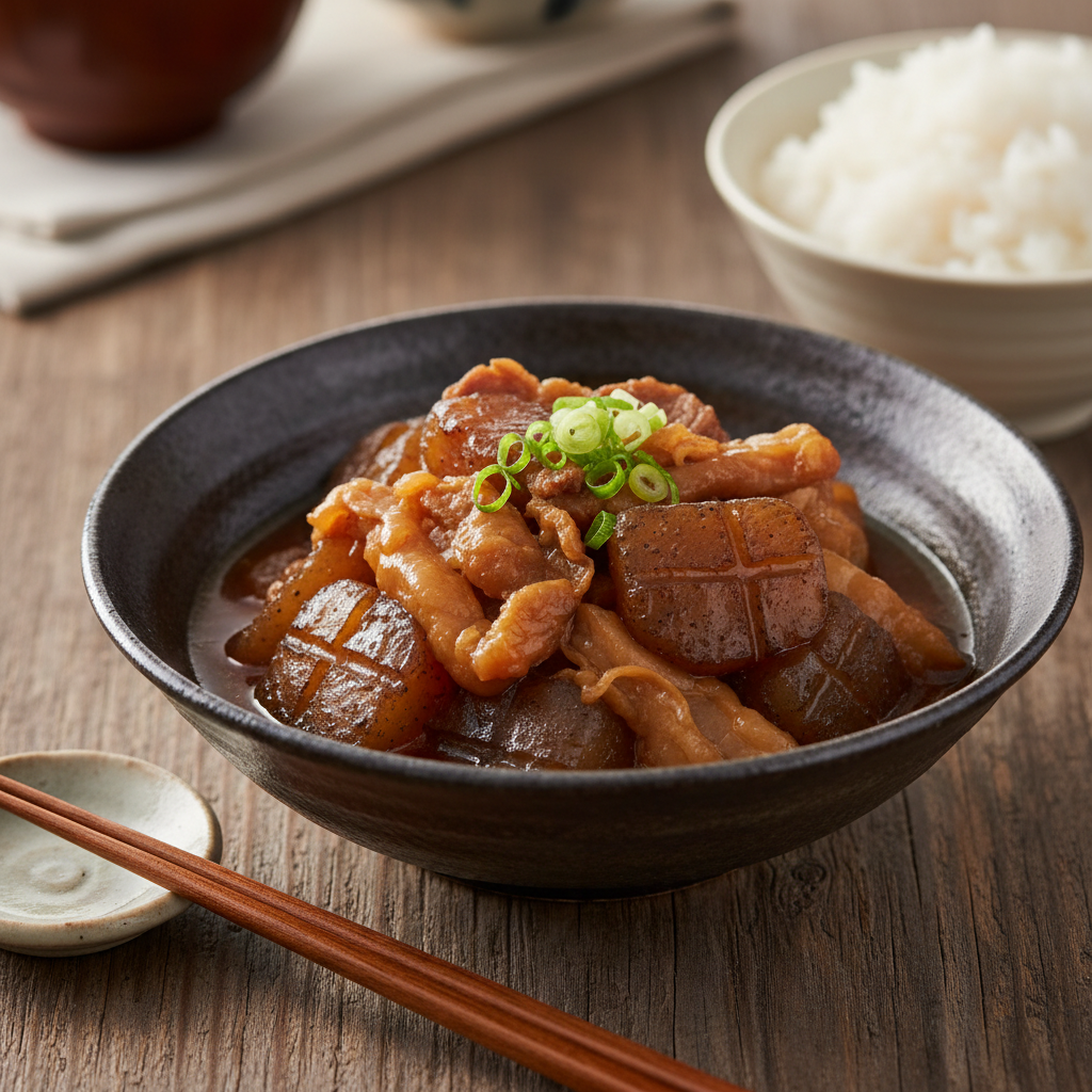 牛すじこんにゃく煮込み　業務用　120g　※冷凍
