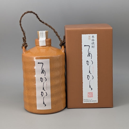 つめかんかん　陶器ボトル　箱付　麦焼酎25度　720ml